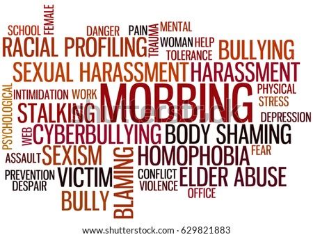 Body shaming is the act of deriding or mocking a person's physical appearance. Word Cloud Mobbing Stock Illustration 629821883 - Shutterstock