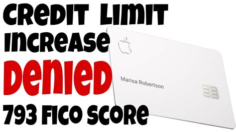 For example, a credit card company's most basic unsecured credit card for someone with limited credit might have a preset $700 credit limit. APPLE CARD Credit Limit Increase DENIED - YouTube