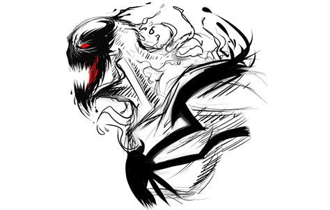 Want to discover art related to venom? Обои colors, white, black, комиксы, art, Marvel, Anti ...