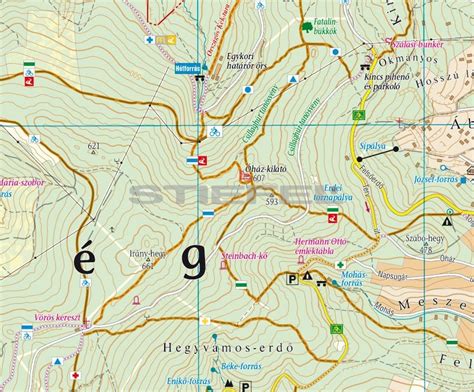 Kőszeg mountains térkép atlasz webáruház. Kőszegi-hegység /Írottkő natúrpark turistatérkép