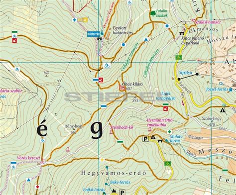 A bejárata osztrák oldalon van. Kőszegi-hegység /Írottkő natúrpark turistatérkép