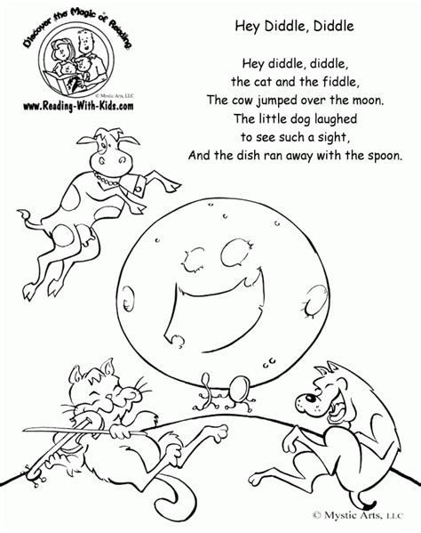 Nursery rhymes coloring pages april showers do you know the muffin man? Preschool Nursery Rhymes Coloring Pages - Coloring Home