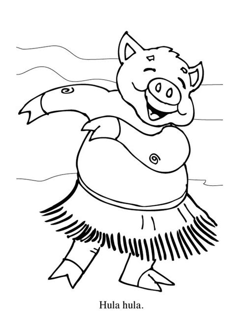 You might also be interested in coloring pages from hawaii, 50 states categories and hawaiian themed tag. Piggy Hawaiian Hula Dance Coloring Page - NetArt di 2020