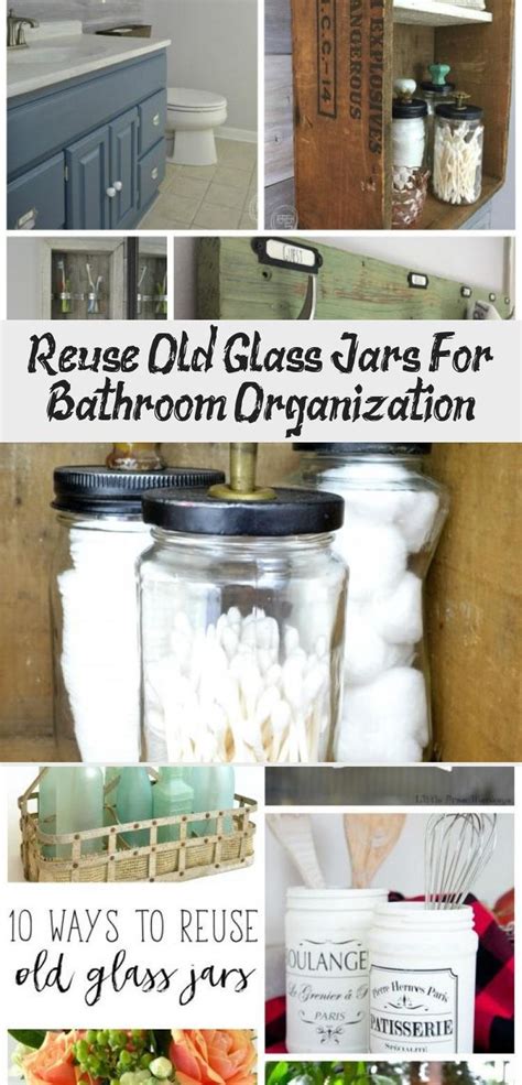 Enjoy free delivery over £40 to most of the uk, even for big stuff. Reuse Old Glass Jars For Bathroom Organization - Decor Dıy ...