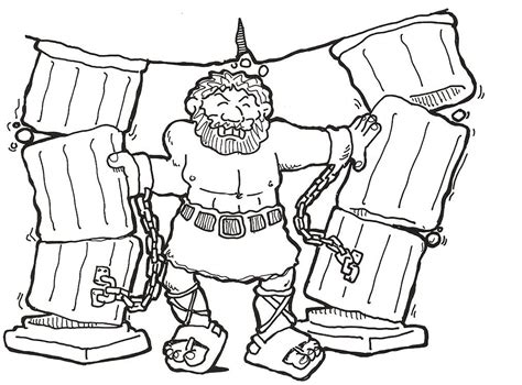 Samson fights the philistines worksheet: Samson Coloring Pages - Coloring Home