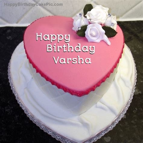 Send greetings by editing the happy birthday varsha image with name and photo. Birthday Cake For VARSHA