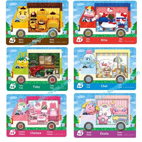 6 unids tarjeta NFC NTAG215 impresión tarjeta para Animal Crossing x Sanrio serie (With images ...