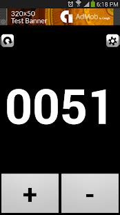 Really simple tally counter, only tap the screen to count so you don't have to look at the device while counting. Tally Counter Free - Apps on Google Play