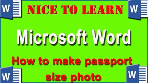 Hi friends, today i'm showing how to make passport size photo,here we can use any version of photoshop like 7.0,cs,cs1,2,3,4,5,6. How to make passport size photo in microsoft word - YouTube