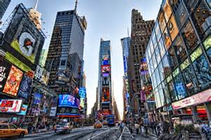 Times square, square in midtown manhattan, new york city, formed by the intersection of seventh avenue, 42nd street, and broadway. New York City, New York - Times Square (HDR) « Places 2 ...