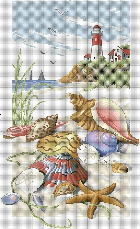 Cross stitch has been around since the time that young ladies learned to sew at their mothers knees. DIY - Beach Themed Cross-Stitch | Cross stitch designs ...