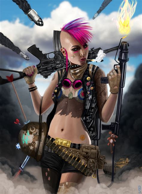 While the music is an important part of the anime, the story's heart and soul really lies in the relationship between the two main characters: TANK GIRL by RobShields on DeviantArt