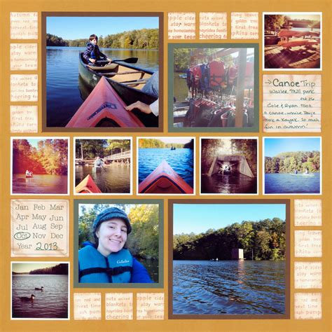 You can create a family tree on a scrapbook layout or include family stories, like the trip across the ocean or how you are related to george washington. Instagram Scrapbook Layout