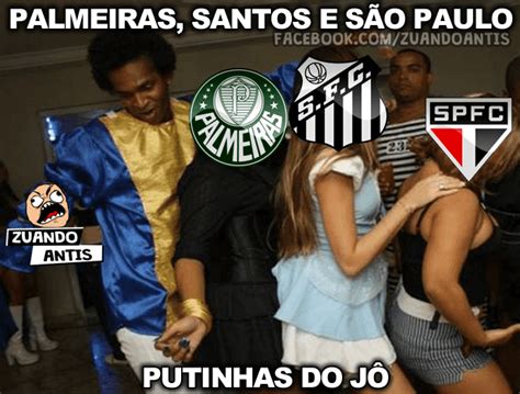 Até hoje, as duas equipes já se enfrentaram 330 vezes, com 138 vitórias do palmeiras contra 105 do santos, além de 87 empates. Palmeiras, São Paulo e santos putinhas do Jô - Zuando Antis