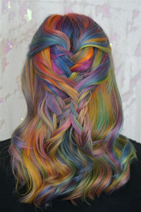 NEON RAINBOW HAIR #virginiabeach #neonhair #rainbowhair # ...