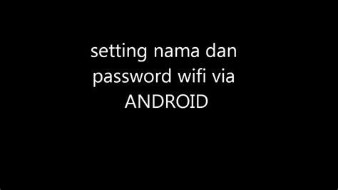 Tv jadul jadi smarttv + gaming | #keretech. CARA GANTI PASSWORD WIFI FIRSTMEDIA DARI HP ANDROID - YouTube