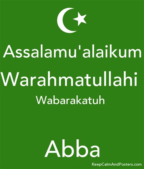 Assalamualaikum warahmatullahi wabarakatuh text png transparent background free download 44075 freeiconspng. Assalamu'alaikum Warahmatullahi Wabarakatuh Abba - Keep ...