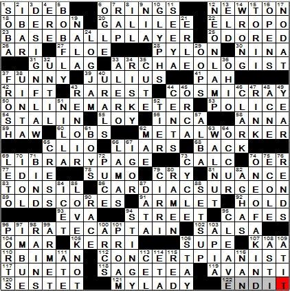 Clues answers 'madama butterfly' dress kimono 'sounds right to me' idsayso 'well, what have we here?!' oho 'wow!' … and a hint to both halves of the answers to the starred clues boyohboy *drama department. 0909-12: New York Times Crossword Answers 9 Sep 12, Sunday ...