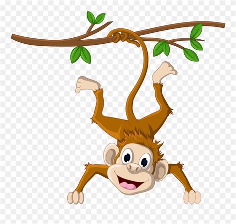 Isolated tree on transparent background. Monkey Hanging From A Tree Png Download - Hanging Monkey ...