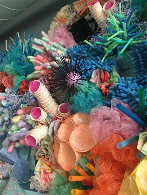 Coral reef paintings by artist ana bikic at the ac fine art gallery in coconut grove. DIY coral reef displayed at the Marbles Kids Museum #coral #displayed #diy #kids #marbles # ...