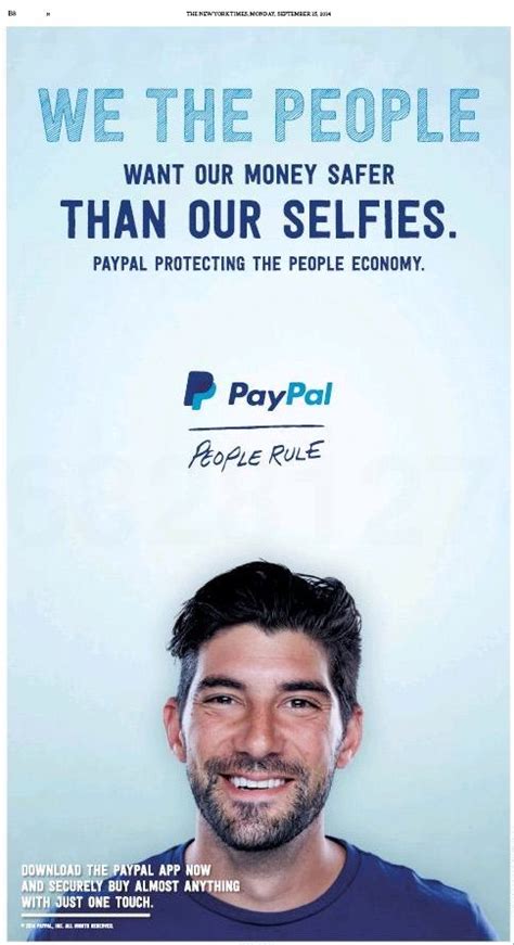 Based on your wireless plan and your mobile carrier's offering, additional message data charges and foreign. PayPal slams Apple Pay in full-page New York Times ad ...