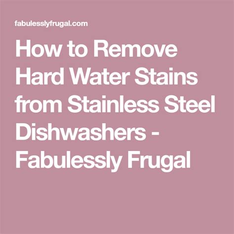 Learn how to maintain stainless steel while the stainless steel refrigerator and dishwasher in your kitchen may look sophisticated and brighten up your repeat this process daily to prevent appliances from getting dirty or stained. How to Remove Hard Water Stains from Stainless Steel ...