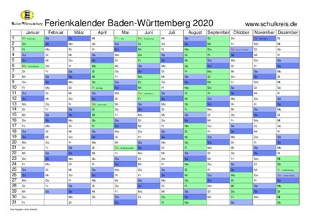 Dabei fallen 2 feiertage auf einen samstag und 4 feiertage auf einen sonntag. KALENDER 2020 PDF BADEN WÜRTTEMBERG - Calendario 2019