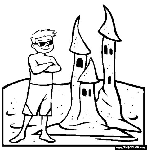 Here you can explore hq sand castle transparent illustrations, icons and clipart with filter setting like size, type, color etc. Sand Castle Coloring Page | Free Sand Castle Online Coloring