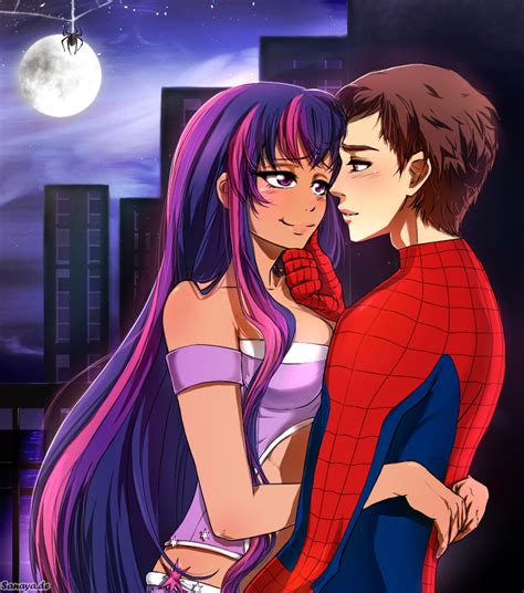 Reader pines after peter, who doesn't realize it as he's infatuated with liz. Twilight Sparkle X Peter Parker - Lover's Gaze by ...