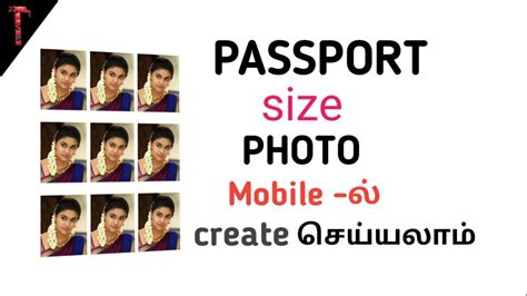 We have correct passport photo size with 123passportphoto service, you can make your own passport photos and print it yourself. Create passport size photo in your mobile..|Tamil Tricks ...