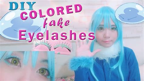 Applying false eyelashes can be such a b*tch sometimes. How to make colored false eyelashes | Rimuru Tempest ...