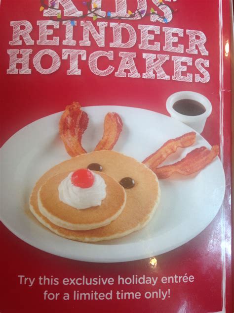 This is a hearty breakfast favorite. Bob Evans reindeer pancakes | Holiday entrees, Holiday recipes christmas, Bob evans pancake recipe