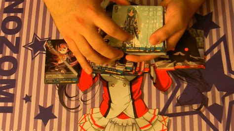 Posted by rafiel117 in anime, deck tech, games, weiss schwarz. Weiss Schwarz SAO II Trial Deck Opening - YouTube