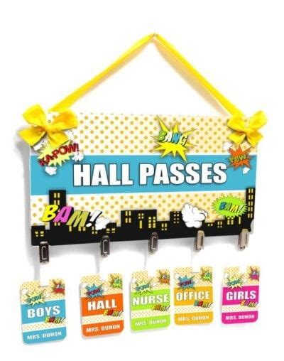 Put your bathroom passes on lanyards. Hall Pass Ideas You'll Want to Steal for Your Classroom