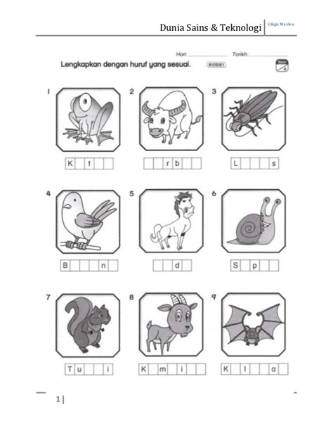 Ujian akhir tahun dunia sains dan teknologi bagi tahun 1. Unit 3 - Dunia Sains Dan Teknologi Tahun 1