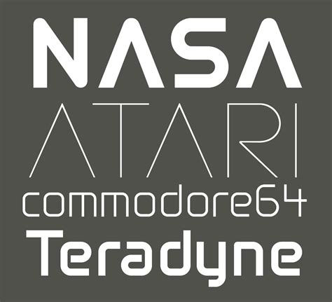But the actual lettering is very similar to the bambi font designed by gerard e. Nasa Logo Font Name