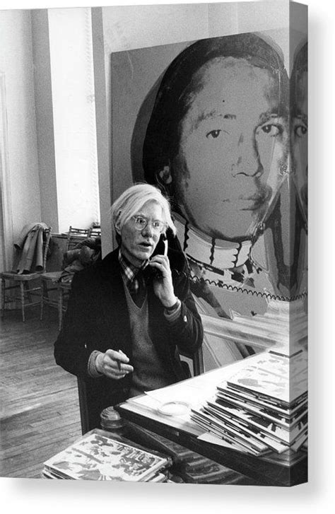 Great canvas prints reserves all rights to rescind, revoke or terminate this offer at any time, with or without cause. Andy Warhol On The Phone Canvas Print / Canvas Art by Fred ...