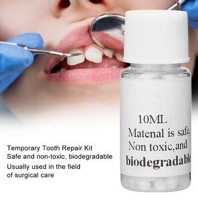 The dental health society does not recommend trying to fix a tooth without a dentist's help. DIY Healthy 10-50ml Dental Temporary Filling Tooth ...