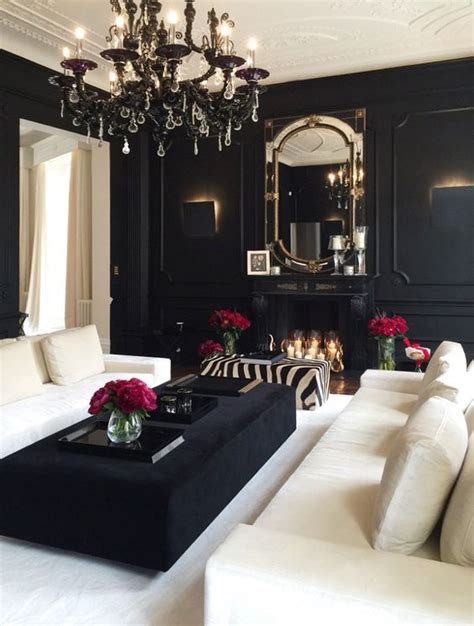 While black and white bedrooms almost always come with bright pops of fabric accents, in case of the living room, one can create a truly monochromatic setting that only uses these two most modern homes tend to have a living room that borrows generously from the contemporary and minimal styles. 30 Refined Glam Chandeliers To Make Any Space Chic - DigsDigs