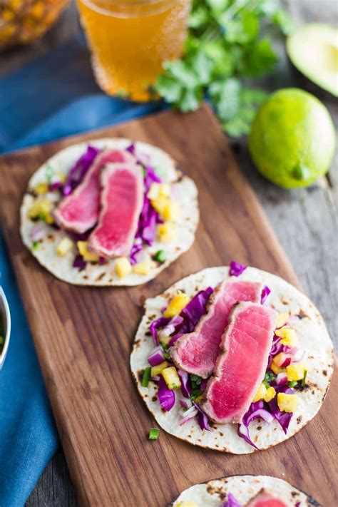 Check spelling or type a new query. Ahi Tuna Tacos with Chunky Pineapple Salsa- recipe from ...