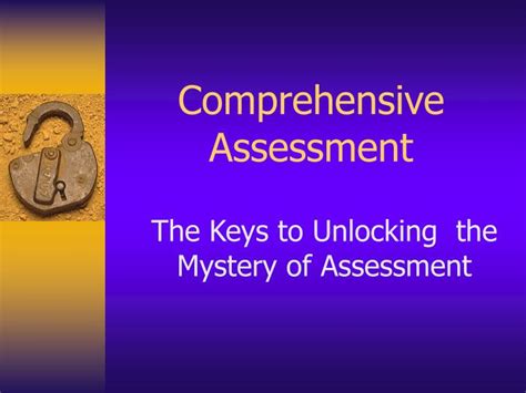 PPT - Comprehensive Assessment PowerPoint Presentation, free download ...