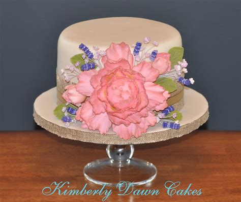 .cake | retirement cakes, cake, desserts : Peony Cake | This elegant retirement cake was inspired by ...