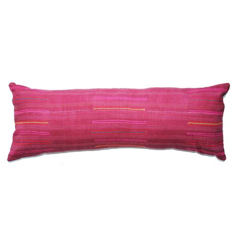 Multiple color combinations and optional piping available. Long Lumbar Hot Pink Hmong - 14x36 | Hot pink, Lumbar ...