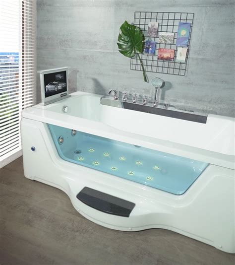 The new cristalli glass tub from novellini is something really modern, with a clean and minimalistic look. Shop Fontana Luigi Side Tempered Glass Massage Acrylic ...