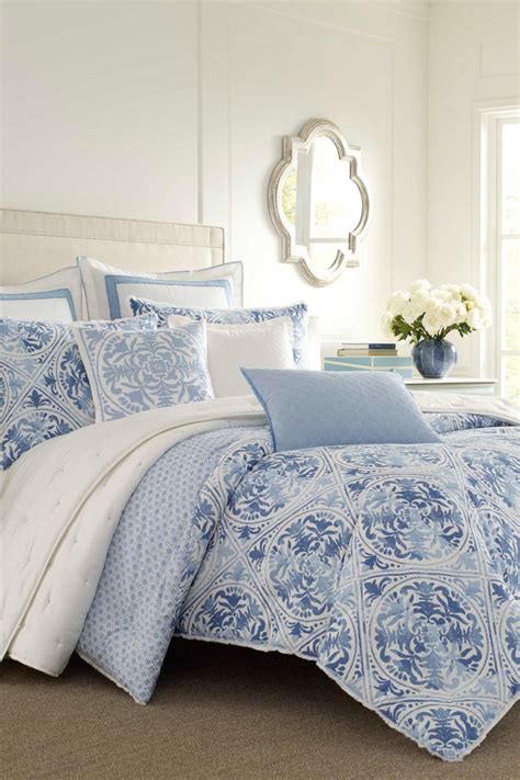 So many patterns and colors to select from. Купить Одеяла Mila Medium Blue King Comforter Set Laura ...