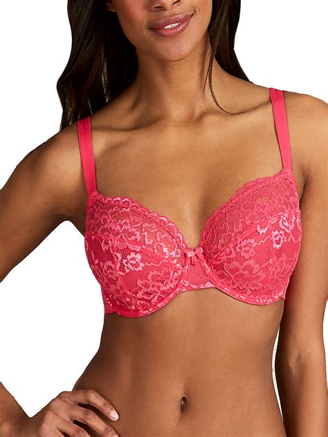 Our highest impact bra engineered to provide maximum support. Marks and Spencer - - M&5 BRIGHT-PINK Non-Padded Lace Full ...