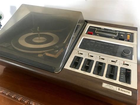 Snagged this Zenith Allegra stereo, turntable, speakers & 8-track ...