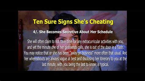 What are signs that she is cheating? How To Tell If Your Wife Is Cheating - YouTube