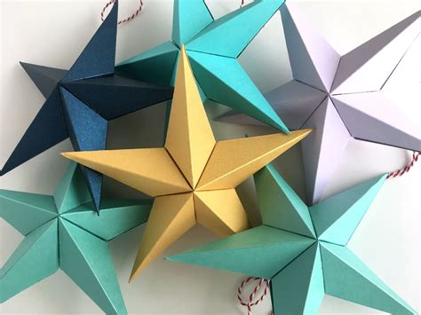 Diy designs by shirley williams. DIY 3D Paper Stars Decor in 2020 | 3d paper star, Paper ...