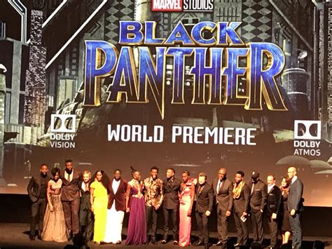 Black panther (2018) name of the movie: The 'Black Panther' cast and crew present the film at its ...